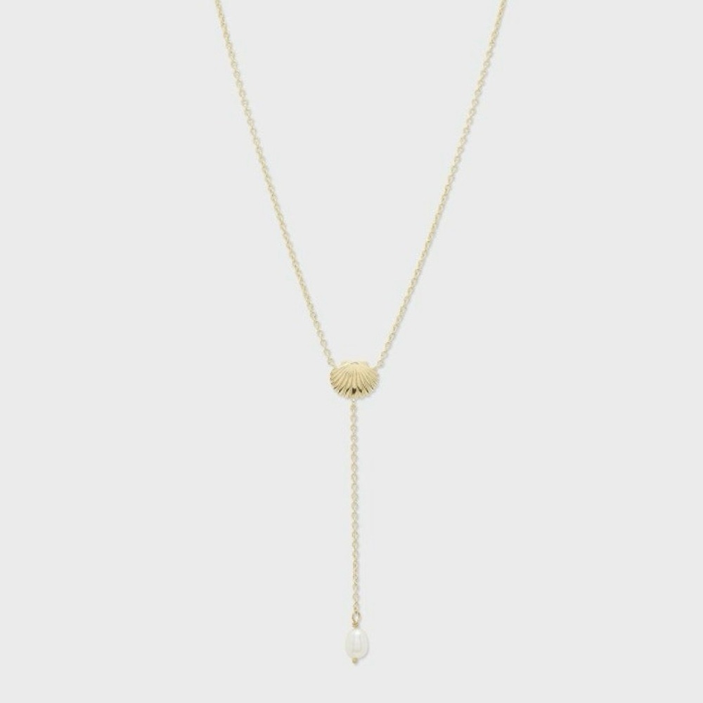 NWT Gorjana Seashell Charm Lariat